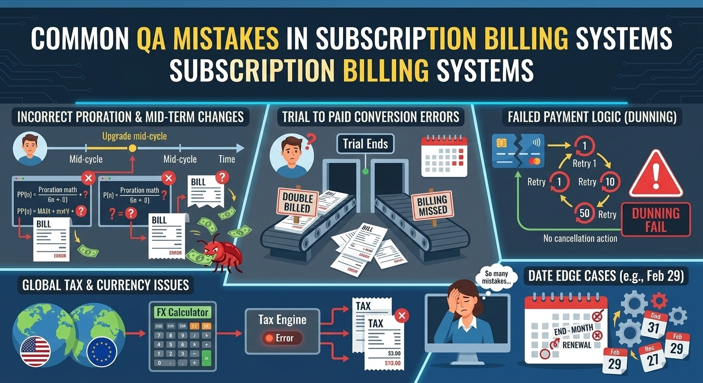 Common QA Mistakes in Subscription Billing Systems