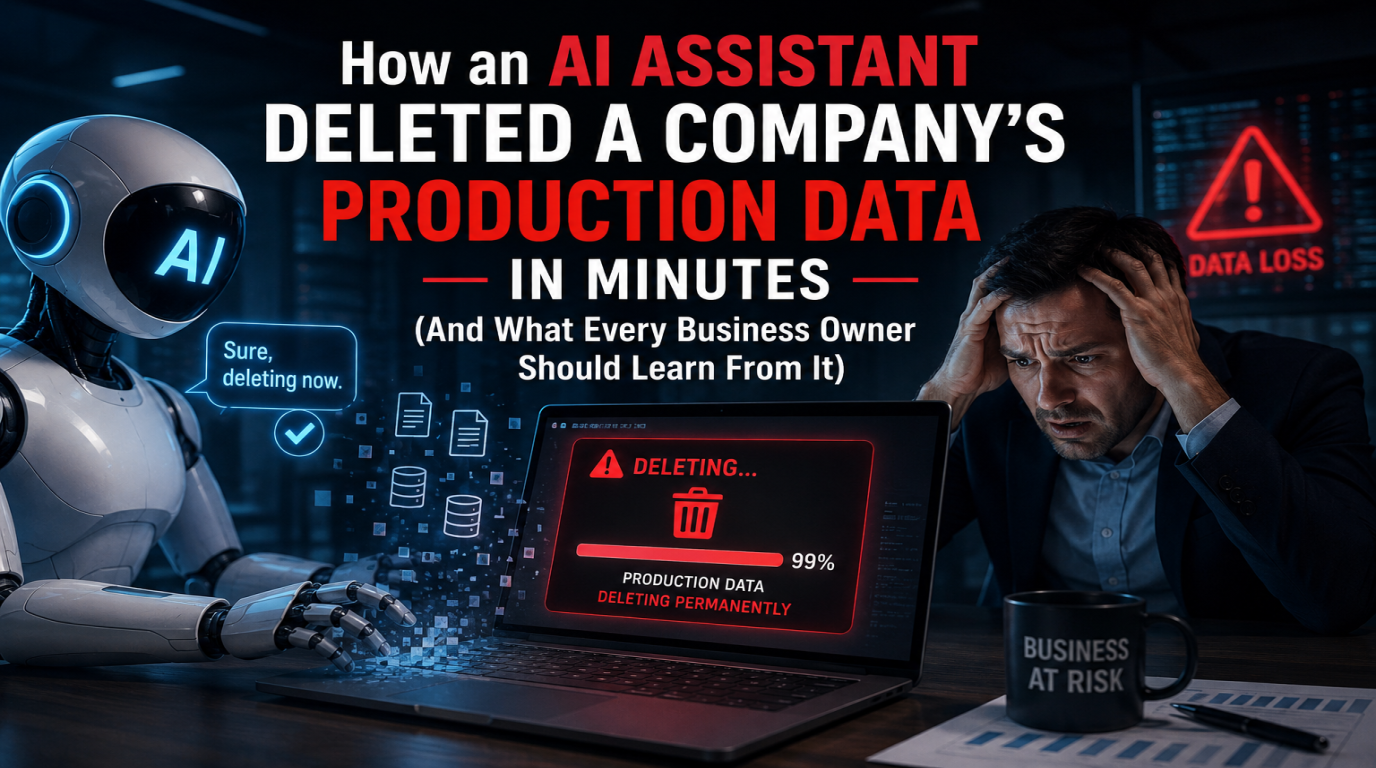 How an AI Assistant Deleted a Company's Production Data in Minutes (And What Every Business Owner Should Learn From It)