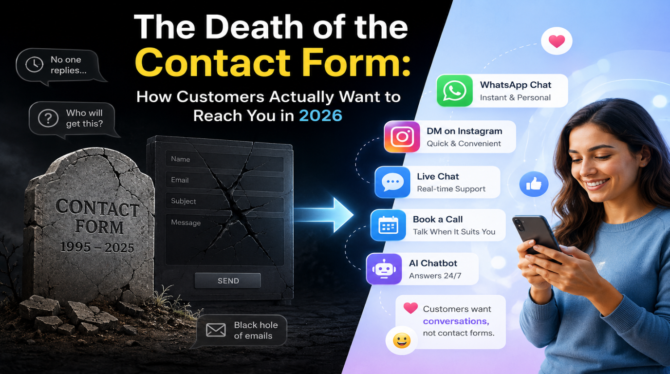 The Death of the Contact Form: How Customers Actually Want to Reach You in 2026