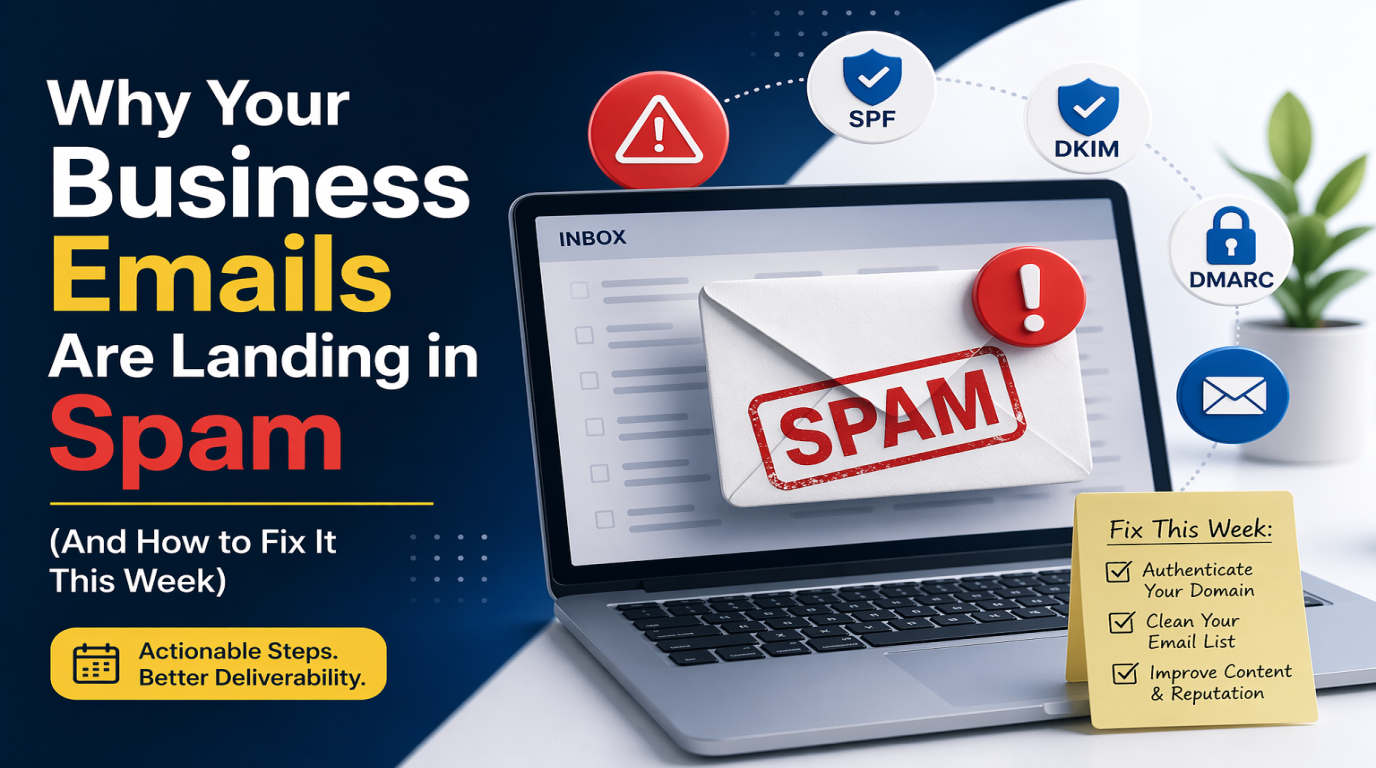 Why Your Business Emails Are Landing in Spam (And How to Fix It This Week)