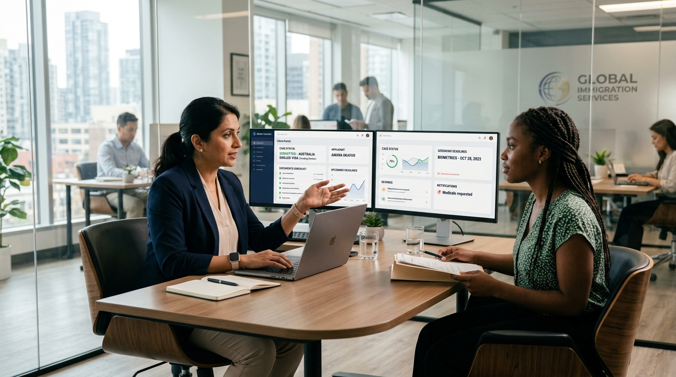 How a Custom Client Portal Helps Immigration Consultants Manage Cases, Documents, and Deadlines Efficiently