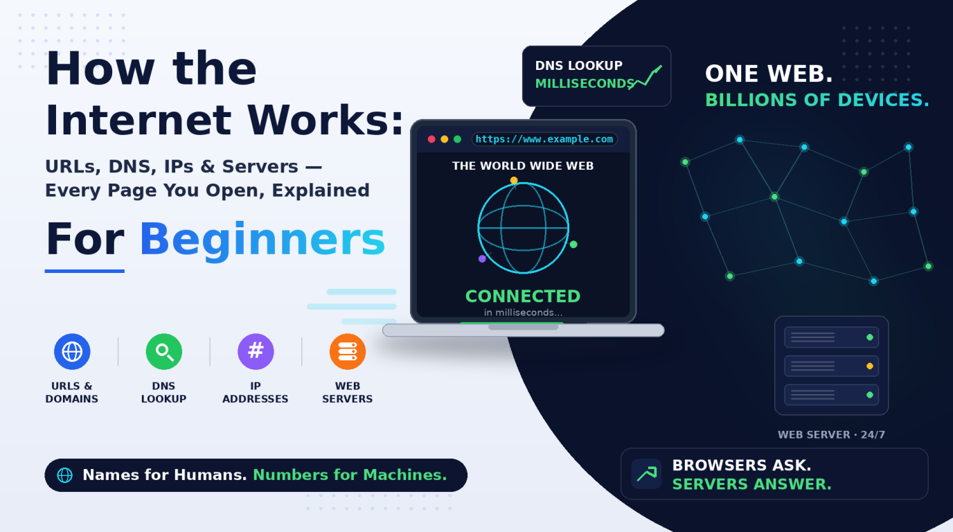 How the Internet Actually Works: A Beginner's Guide to the Web's Building Blocks